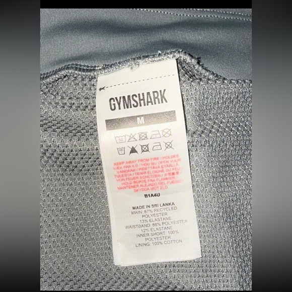 Gymshark Speed Shorts Charcoal Grey Built-in Knicker Adjustable Elastic Size M - Picture 5 of 9